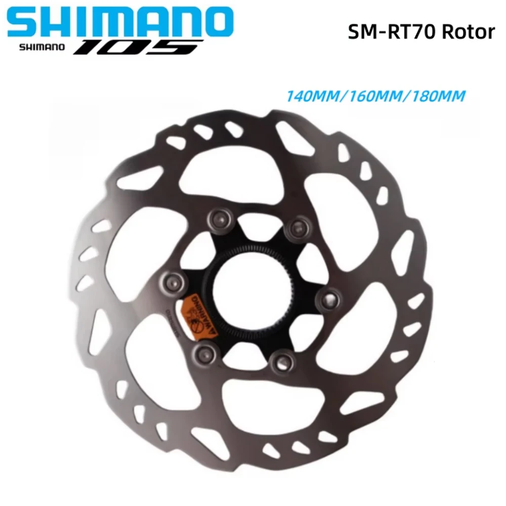 Shimano 105 SM-RT70 ICE التكنولوجيا مركز قفل مكبح قرصي الدوار ل الطريق دراجة الدوار 140/160/180 مللي متر قطع غيار الدراجات