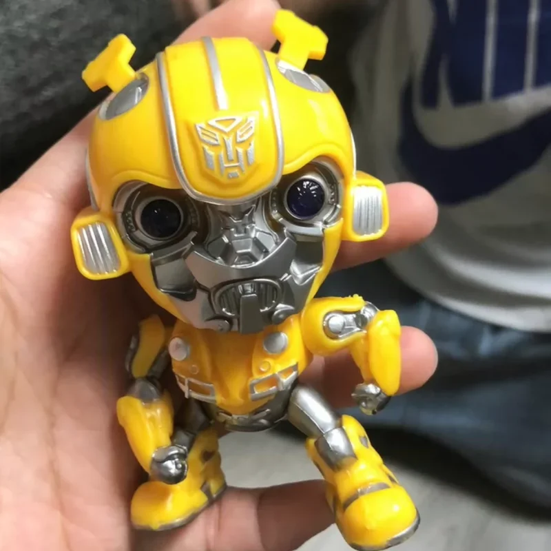 New Anime Figure Alloy Robot Toy 10cm Deformable Led Eye Cool Decoration Desktop Collection Surrounding Children Birthday Gift