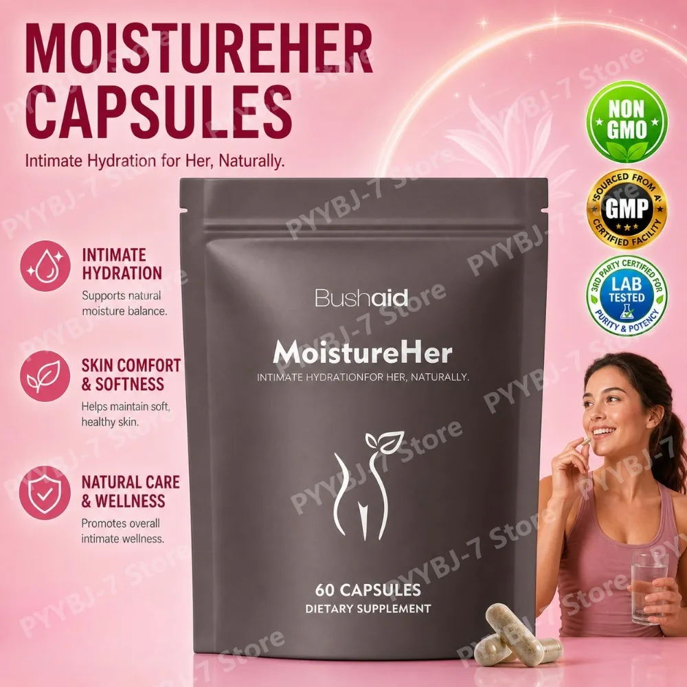 Intimate Hydration Capsules with Slippery Elm Maca For Comfort Microbial Balance Softness Women 60 Capsules