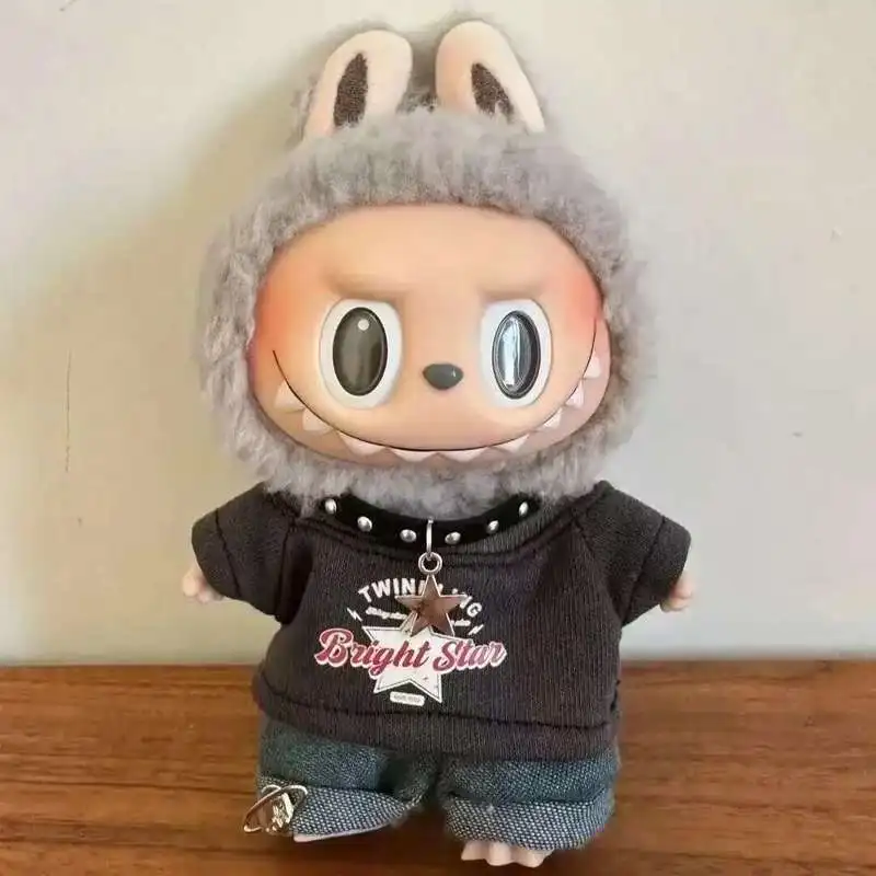

Only Clothes Hot Selling 17cm Doll Clothing Accessories Clothes Hip Hop Rock Series Clothes Set Cotton Doll Clothes And Glasses