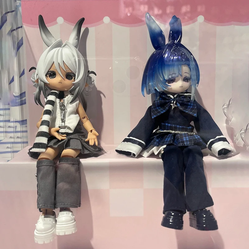 オリジナル気象スター言語シリーズブラインドボックスおもちゃボニーバニー Bjd 収集モデル人形デスクトップ装飾品誕生日ギフト