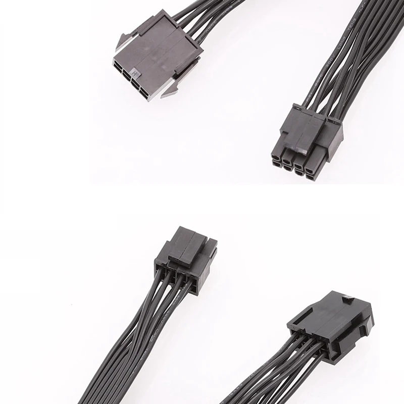 2Pcs CPU 8 Pin Extension Cable Motherboard ATX CPU 8 Pin Female To 8(4+4) Pin Male Extension Cable For Power Supply PSU