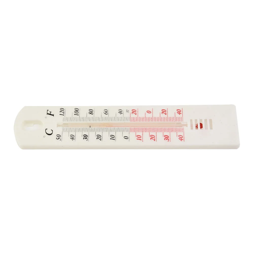 Stylish Plastic Wall Thermometer, Clear and Bold Scale, Convenient Nail Slot for Hanging, Suitable for Home Office Garden