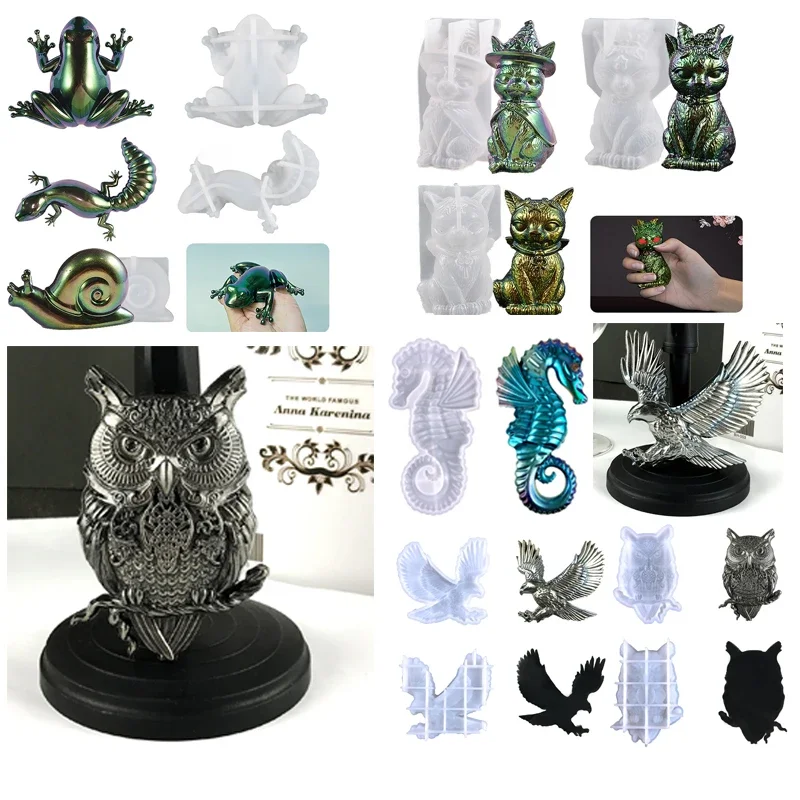 

Форма для ящерицы, лягушки, улитки, формы для геккона, формы для эпоксидной смолы для DIY, брелок, силиконовые формы, изготовление ювелирных изделий на Пасху