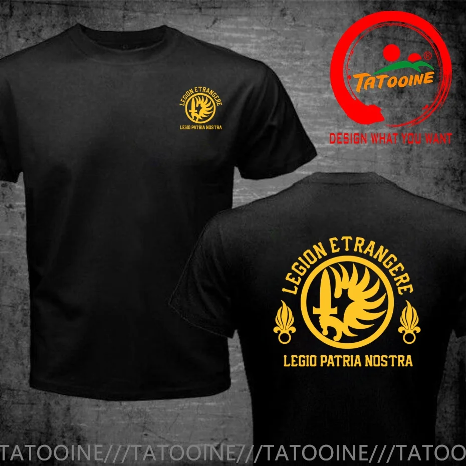 Legion Etrangere French Foreign Legion Legio Patria Nostra T Shirt Men Fashion Trendy Casual Clothing Stylish Tops Tee Shirt