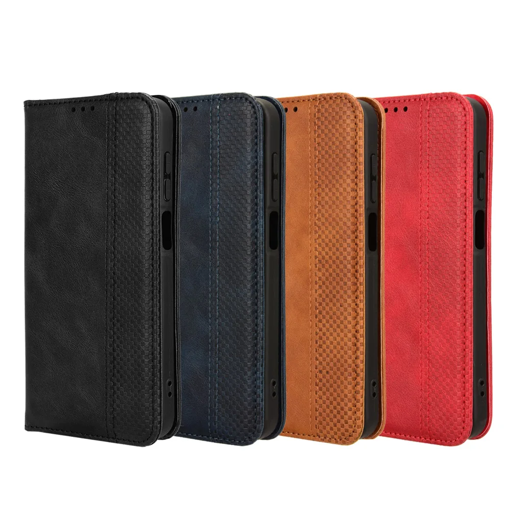 Funda de teléfono con cierre magnético de cuero estilo Retro con tapa para Samsung Galaxy F15, funda de prevención de caídas con ranura para tarjetas de 6,6 pulgadas