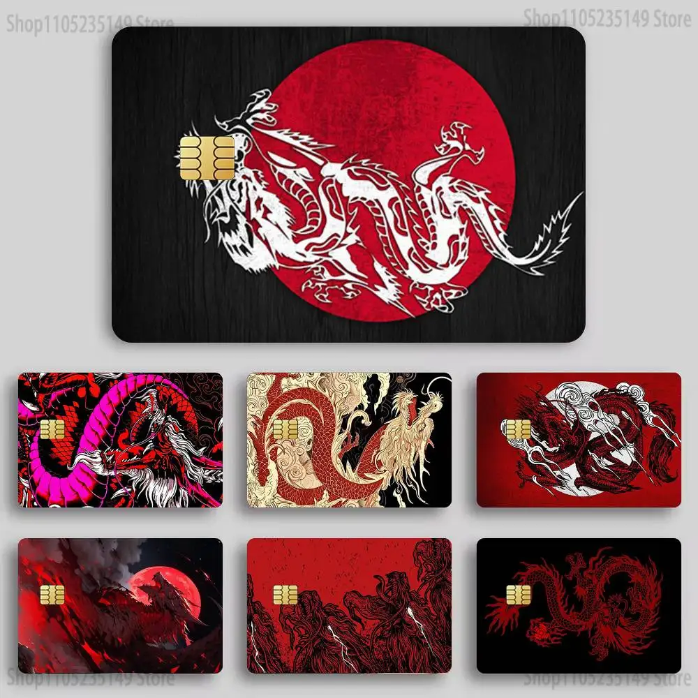 Red Dragon Band D-Deftones Card Sticker Diy Decorate Exquisite Bank Card Decals Patch Documents Birthday Gift