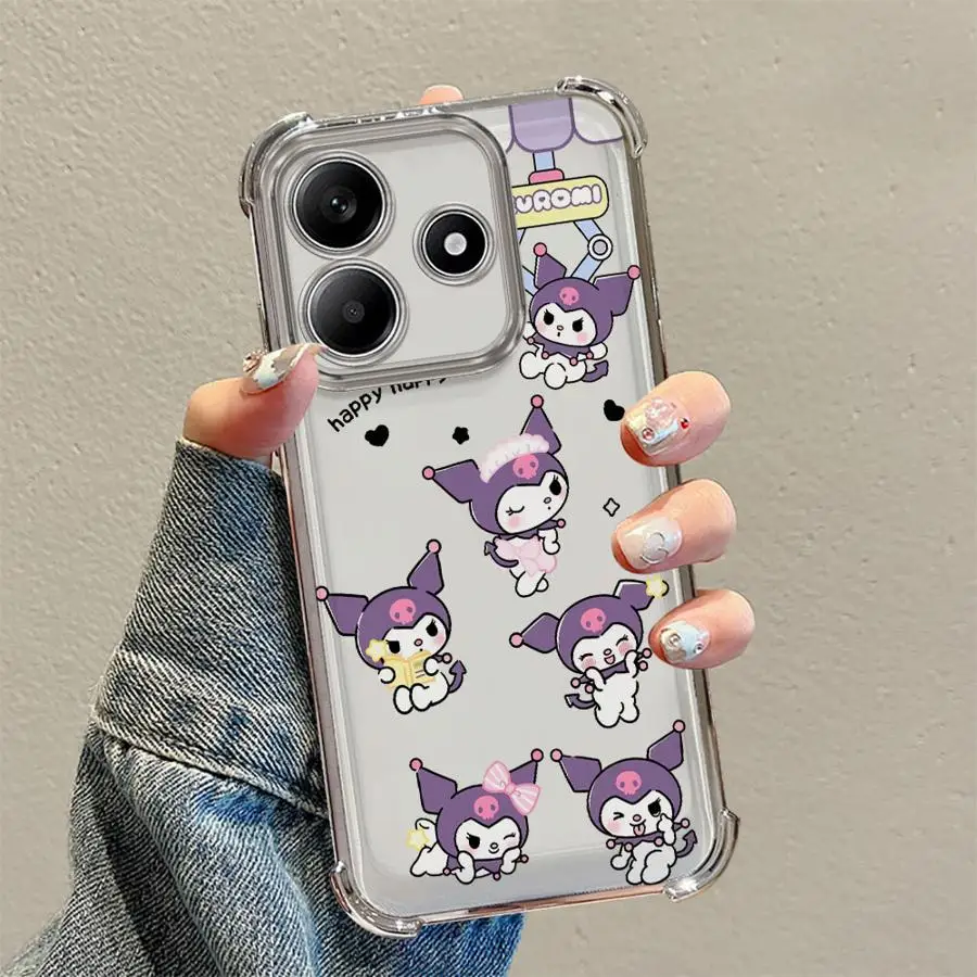 サンリオ クロミ クリアカバー Xiaomi Redmi F7 Pro Ultra A3x 13C K80 14C用スマホケース