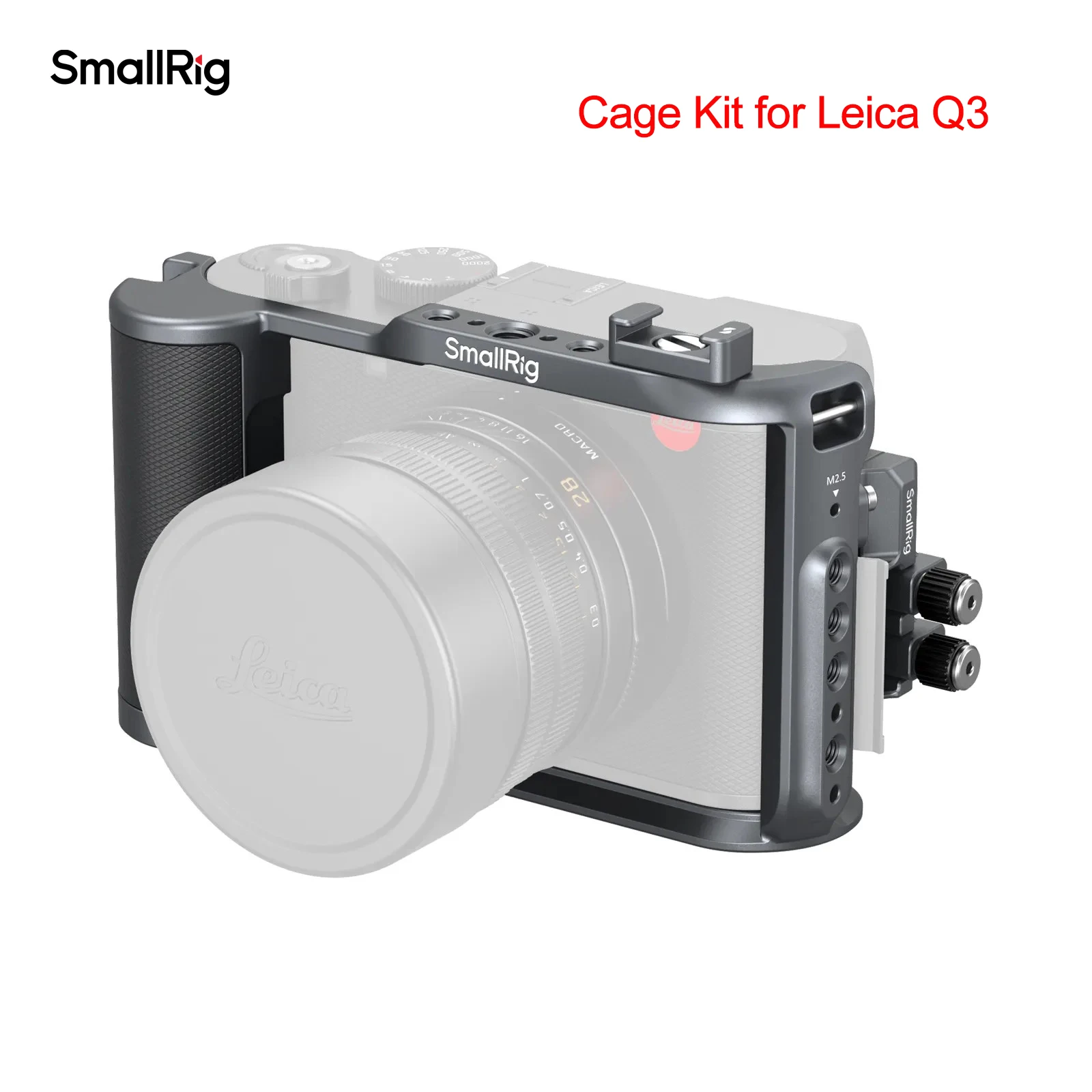 

SMALLRIG L-Shape Mount Plate with Handle for Leica Q3 Titanium Alloy Cage Kit Portable Handheld Camera Accessories for Q3 Shoot