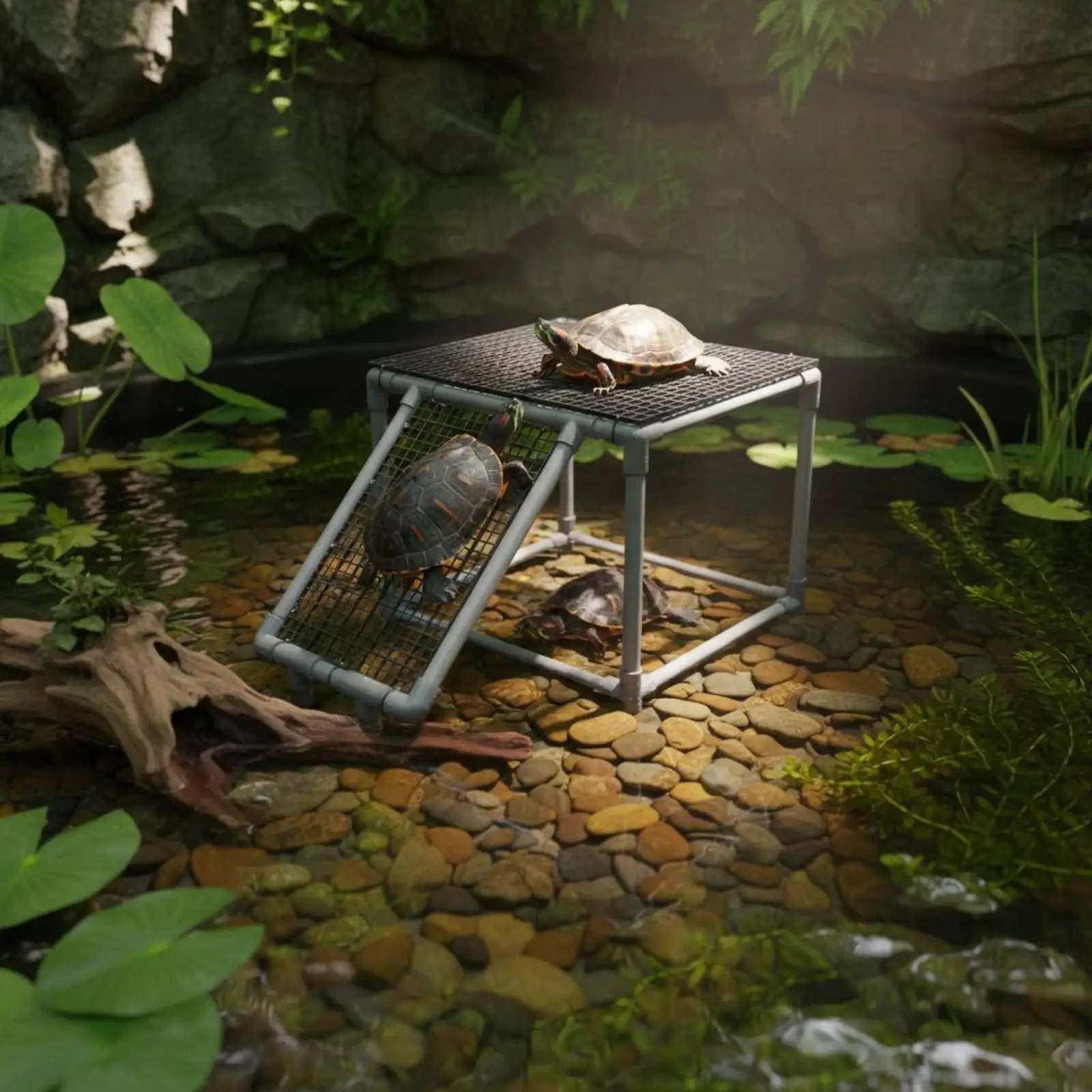 Turtle Basking Platform Organized Enclosure Perch for Land Turtles Aquarium Terrarium Accessories Habitat