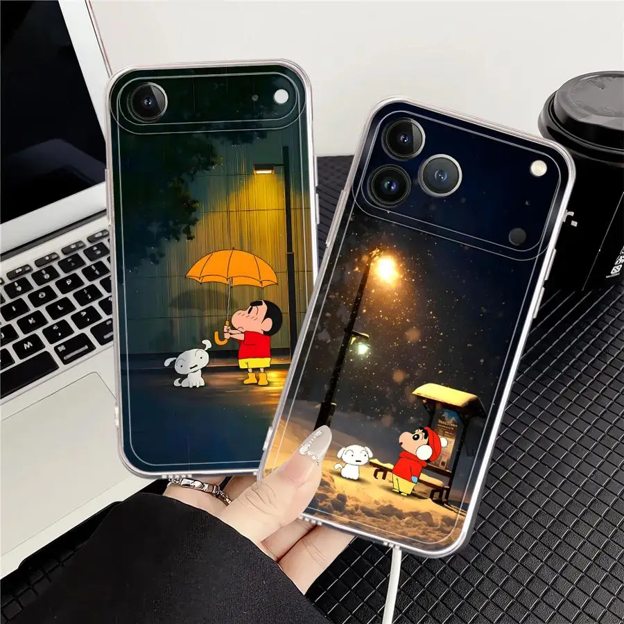 Niedliche Cartoon-Hundekunst-Hülle für iPhone 17 Pro Max Air 17e XS Max 15 13 Pro 14 Plus 11 16 12 Mini XR Weiche Handyhülle