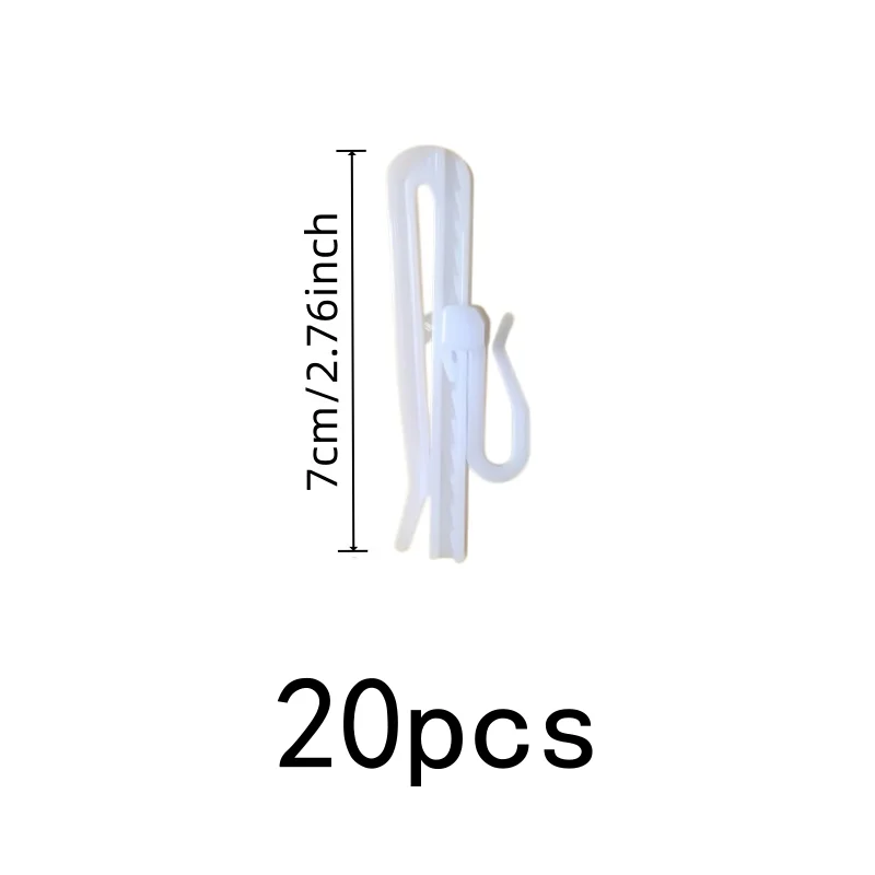 20 pcs 7cm Flexible Window Hooks for Home Window Decoration, Strong Load Support, Easy Install Simple Setup