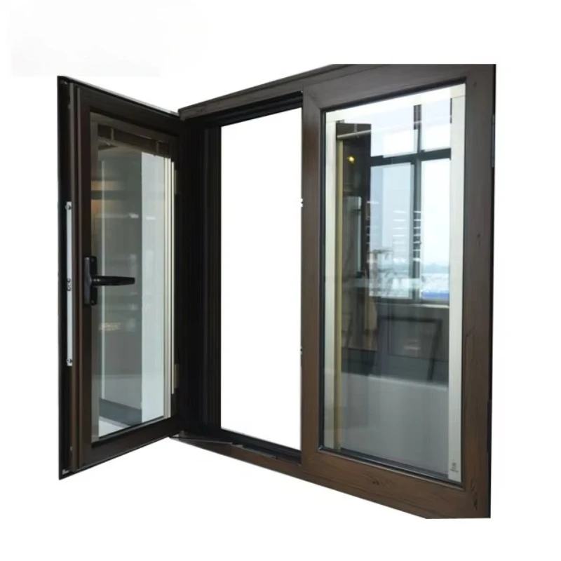 Aluminum window for sale in China Affordable 3x4 hand crank Easy safety Windproof design Beauty aluminum casement window