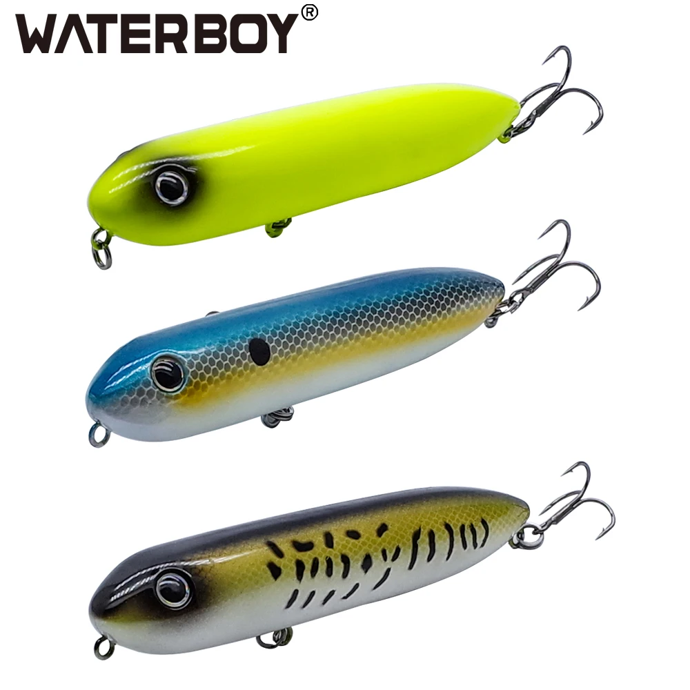 WATERBOY Doggy Walk Fishing Lure 11cm 13cm Long Casting Pencil Popper Splashing Top Water Floating Lifeliked Action Hard Bait