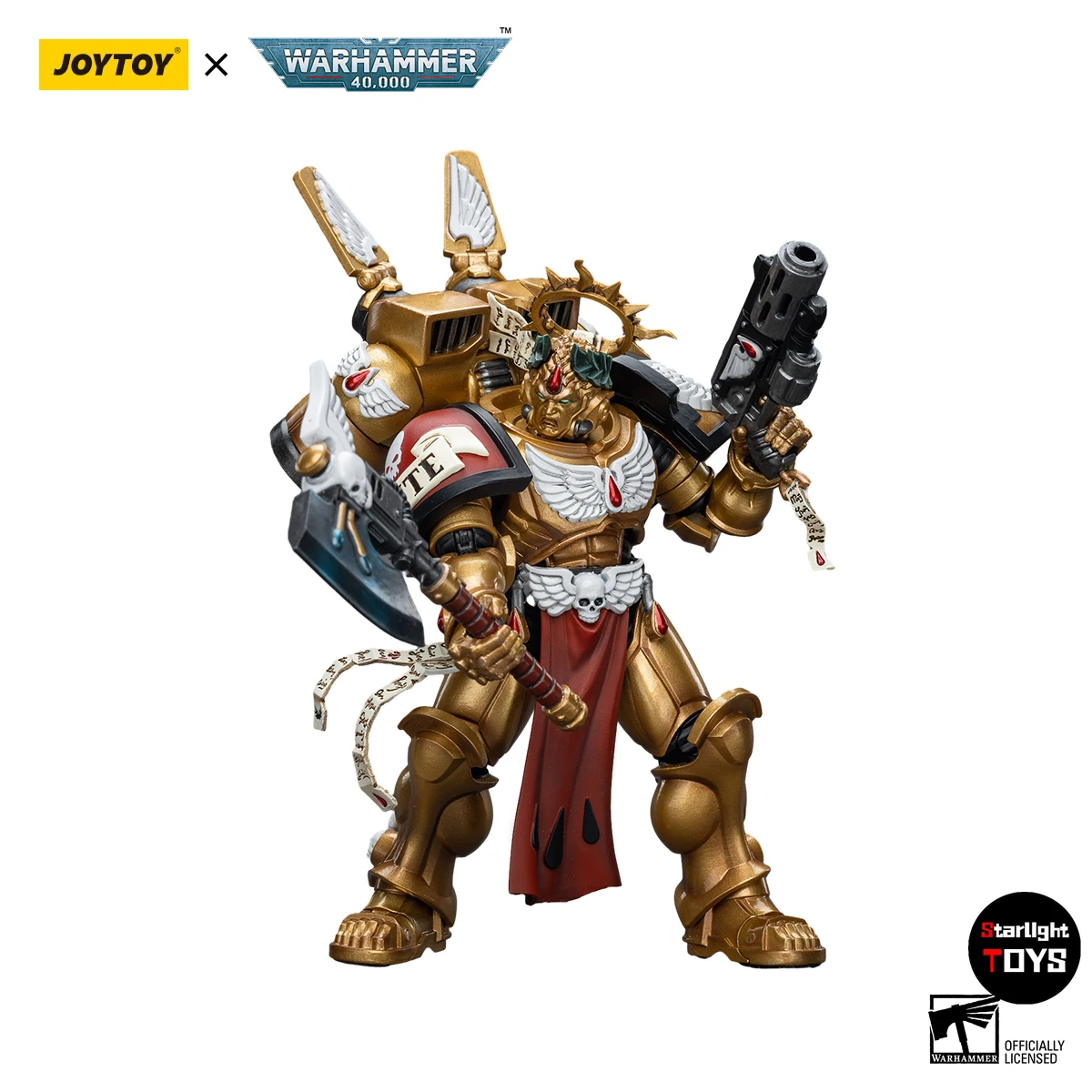 【متوفر】JOYTOY 1/18 عمل الشكل Warhammer 40K ملائكة الدم قائد دانتي لعبة مجسمة دمية #6