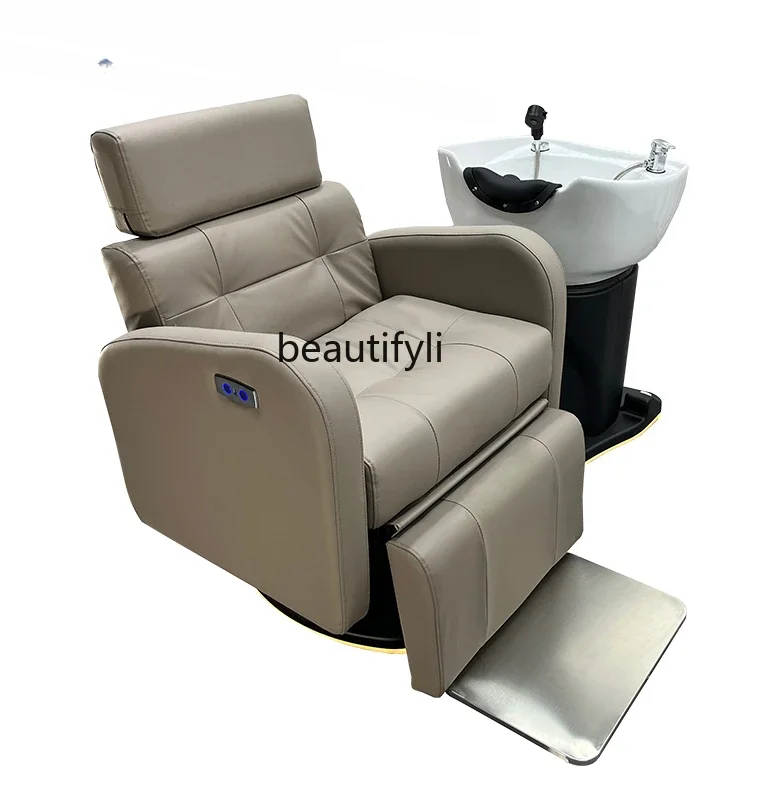 

Hairdressing Chair for Hair Salon Beauty High-End down Scalp Care Chair Electric Shampoo Chair