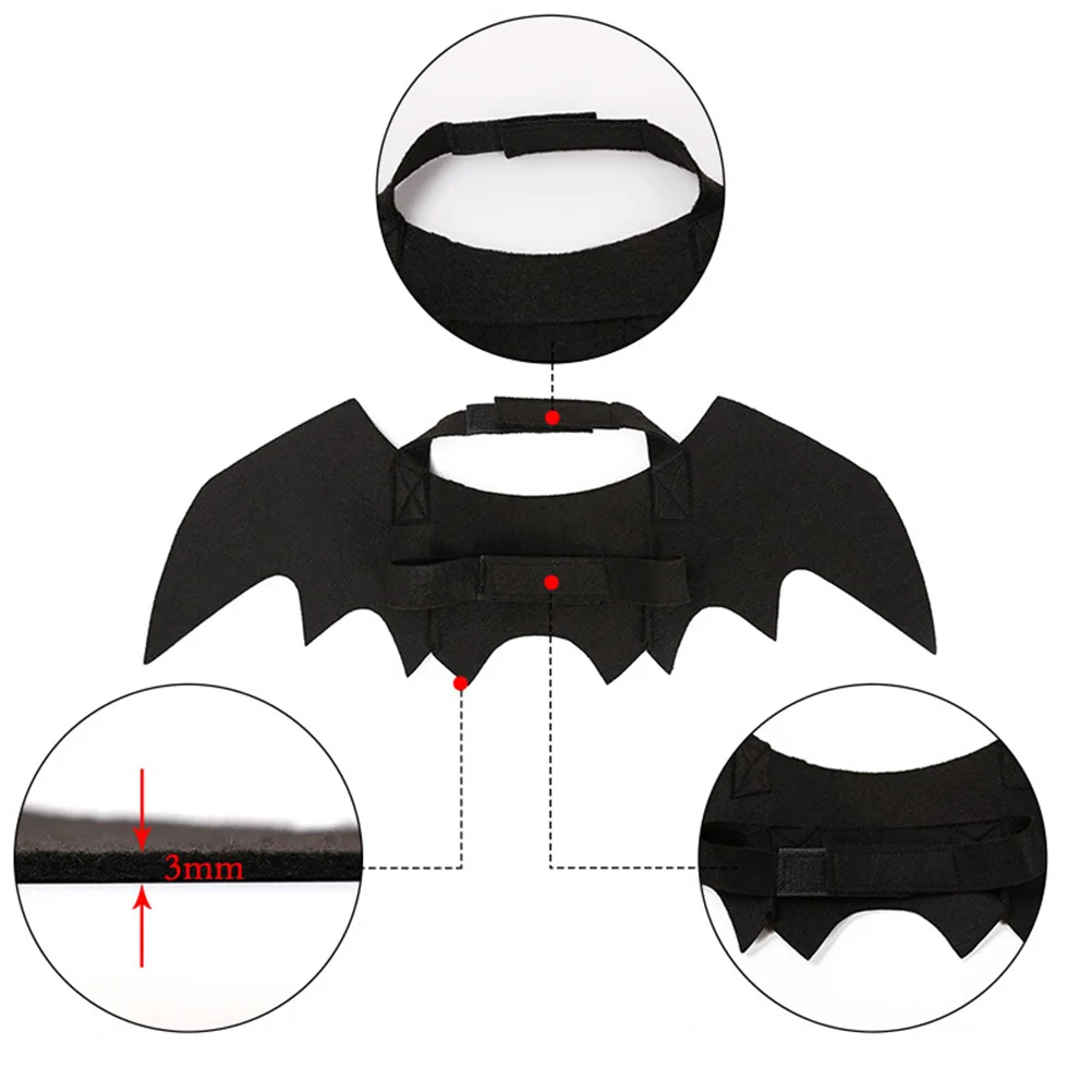 Halloween Costume Dress up Bat Wings Cat Pet Supplies Costumes Large Dog Clothing