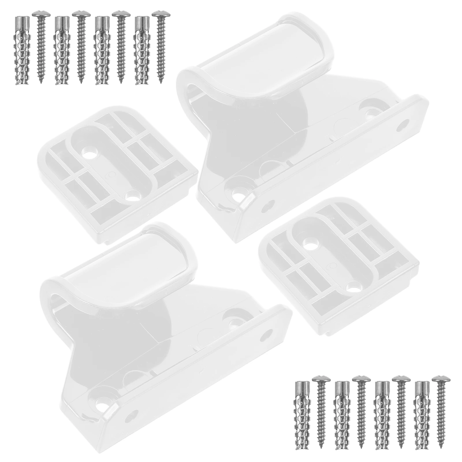 

1Set Retractable Safety Gate Hardware Black Replacement Parts Including Latches Brackets Screws for Indoor Outdoor Baby Pet