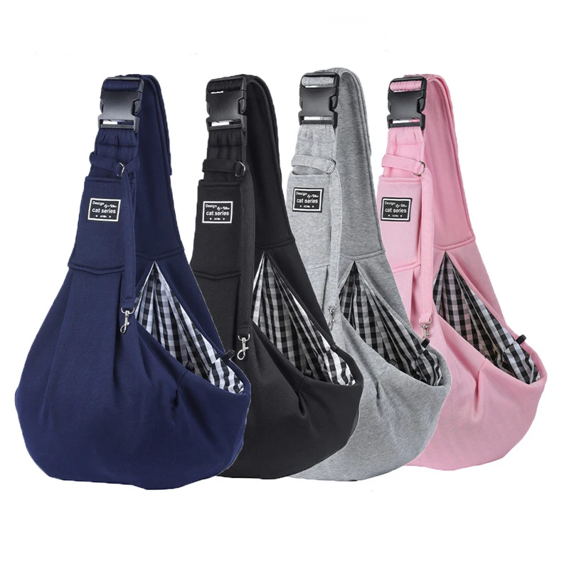 

Custom Portable Pet Carrier Bag Carry Cat Dog Puppy Travel BagDog Bag Pet Sling Carrier For Outdoor Single Shoulder