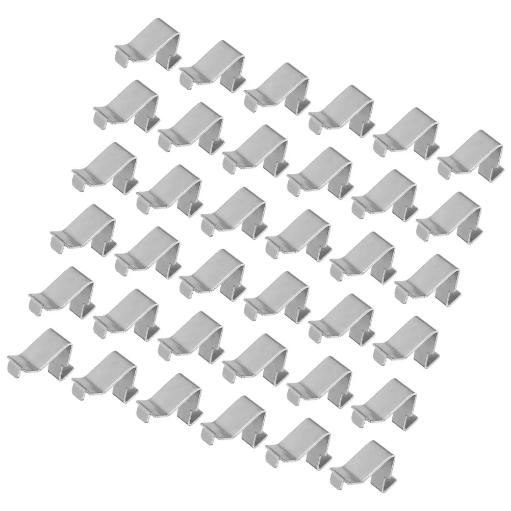 50Pcs Metal Cabinet Shelf Clips Adjustable Heavy Duty Shelf Supports for Office Closet Bookshelf Storage Shelving Hardware view 2