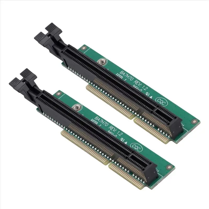 

AY14 -2Pcs PCI-E 16X Graphic Card Expansion Adapter For Lenovo Tiny5 Series Models P330 M920Q M720Q M920X 01AJ940 Riser Card