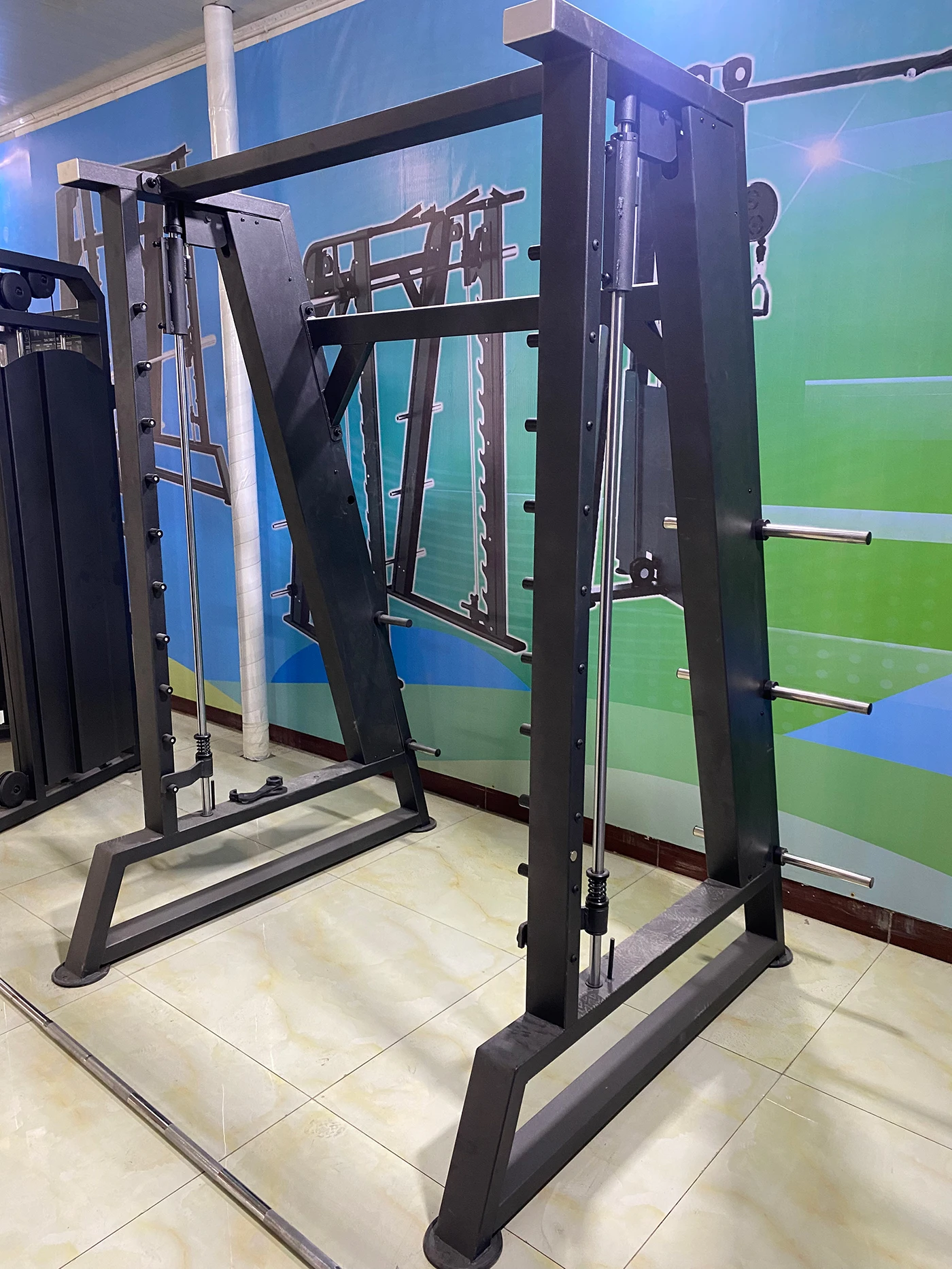 High Quality Commercial Gym Multi-Functional Smith Machine Comprehensive Training Fitness Equipment Steel Strength Arm Chestprom