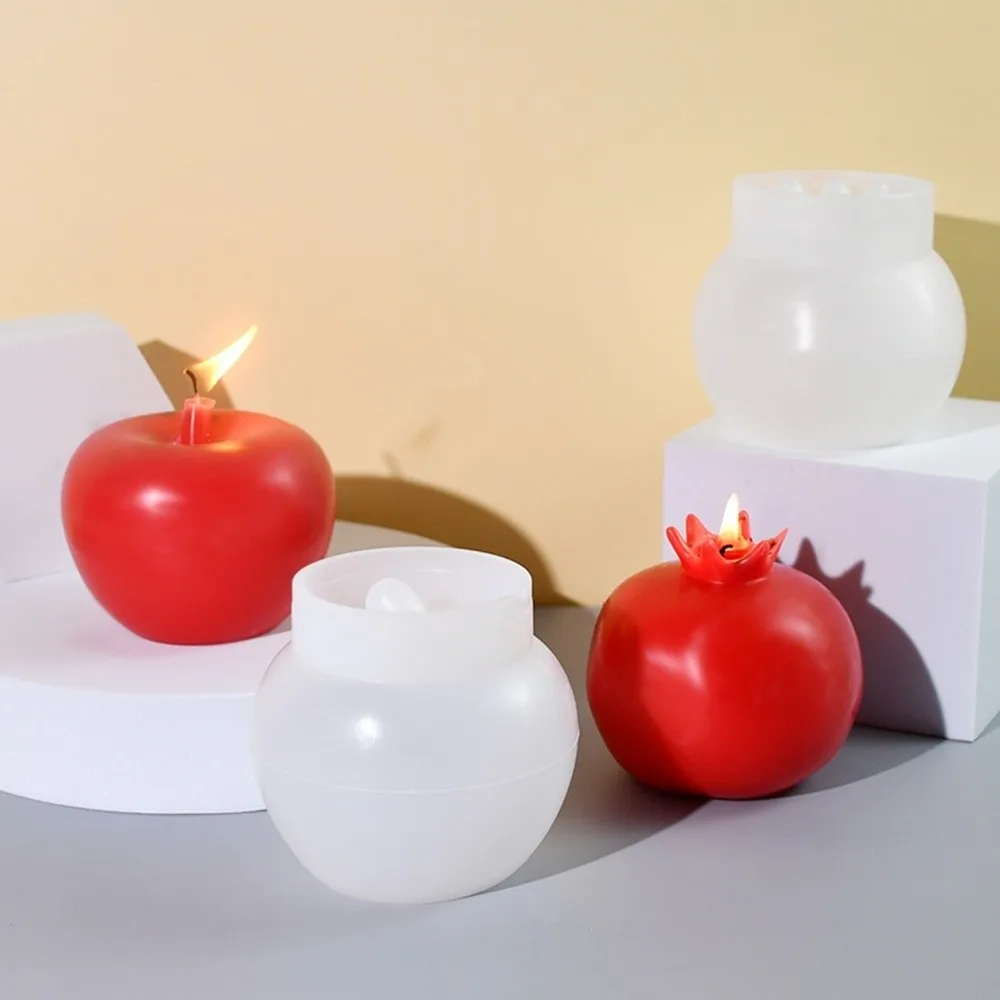 Reusable Fruit Silicone Mold 3D Realistic Texture High Temperature Resistant 3D Realistic Candle Mold Flexible Silicone