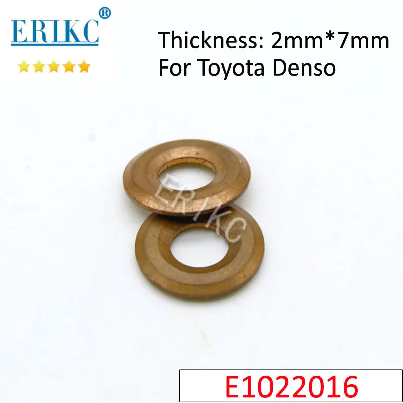 ERIKC Comon Rail Injector Nozzle Copper Washer Fuel Injection Heat Shield Rings for Denso Toyota Hilux 23670-0L050