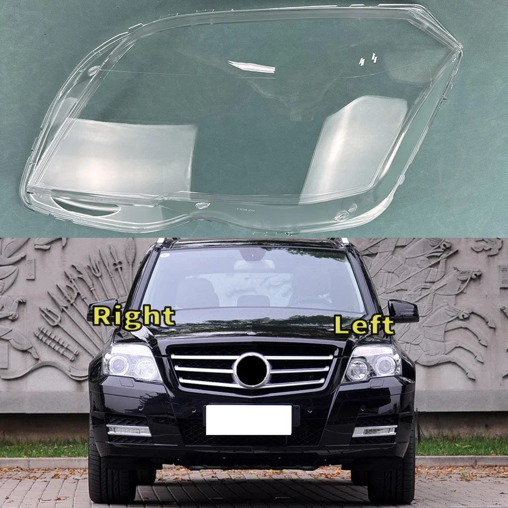 Transparent Lens Plexiglass Replace Original Lampshade For 2008-2012 Benz GLK GLK300 GLK350 X204 Headlamp Cover Headlight Shell