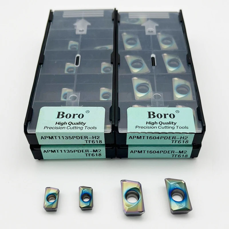 

APMT1135 APMT1604 Carbide Insert APMT1135PDER APMT1604PDER H2 M2 Milling Inserts APMT TF618 For Hardened Steel