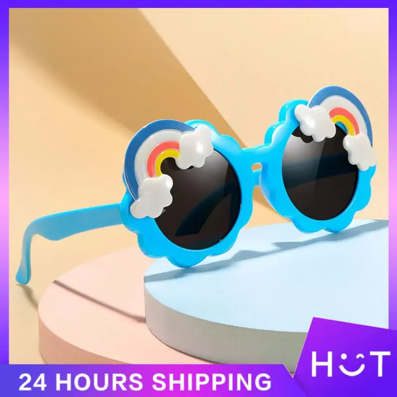 Fashion Cute Kids Sunglasses Children Rainbow Shaped Shades Oculos De Sol Boys Girls UV Protection Eyewear  Sun Glasses