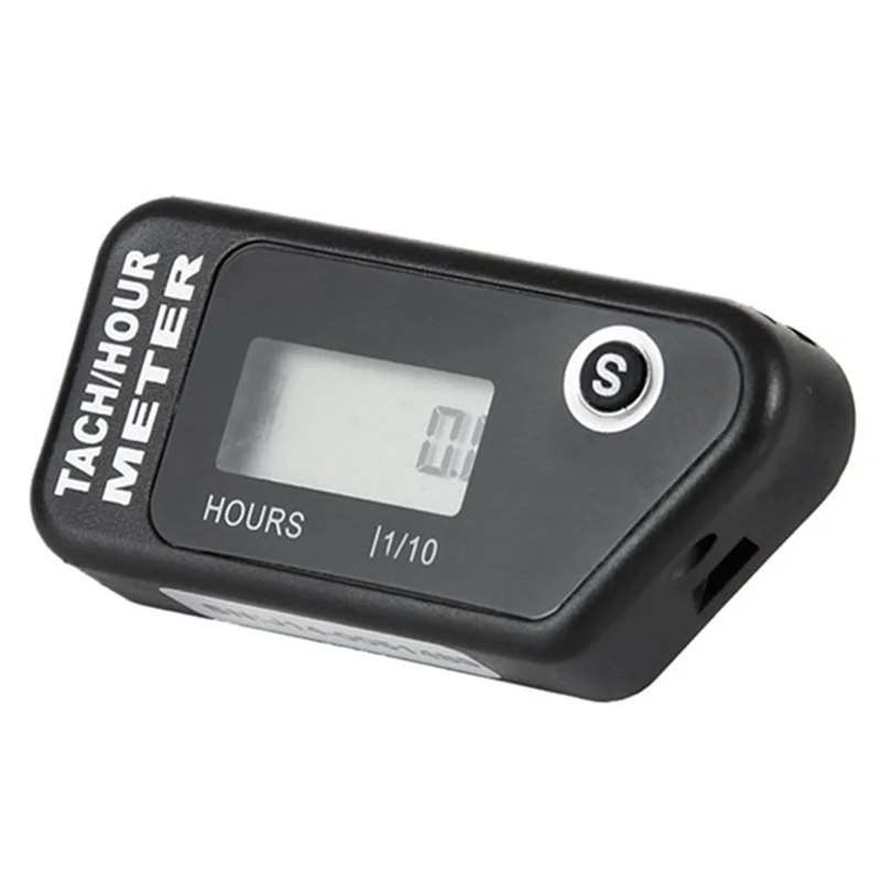 Strict Motorcycle Speed Hour Meter Inductive LCD Digital Accumulative Hour Meter For Motorcycle ATV Mower Truck Boat
