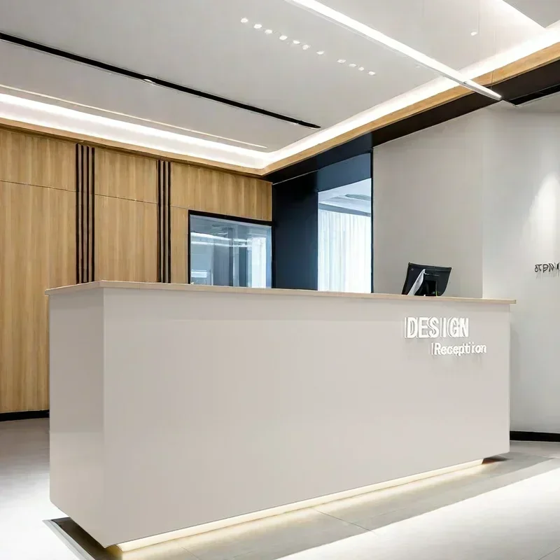 Furniture Luxury Modern Reception Counter Beauty Center Customer Lectern Simple Shop Service Grocery Store Table Aesthetic Spa