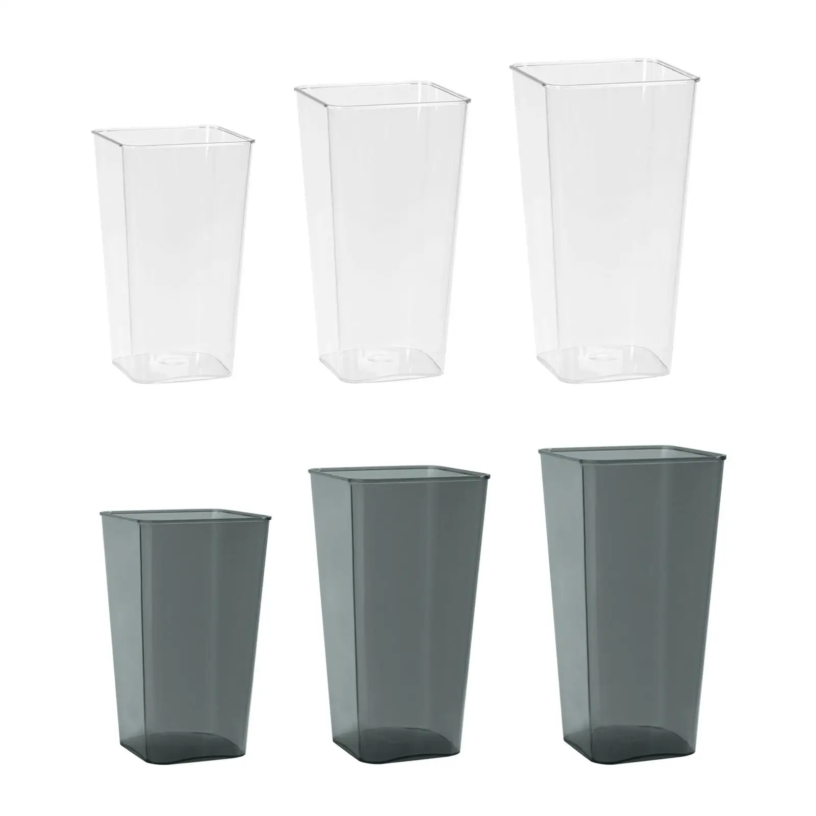 Acrylic Flower Vase Wedding Centerpiece Simple, Modern, Decorative Vase Floral Bucket for Office Living Room Home Decoration