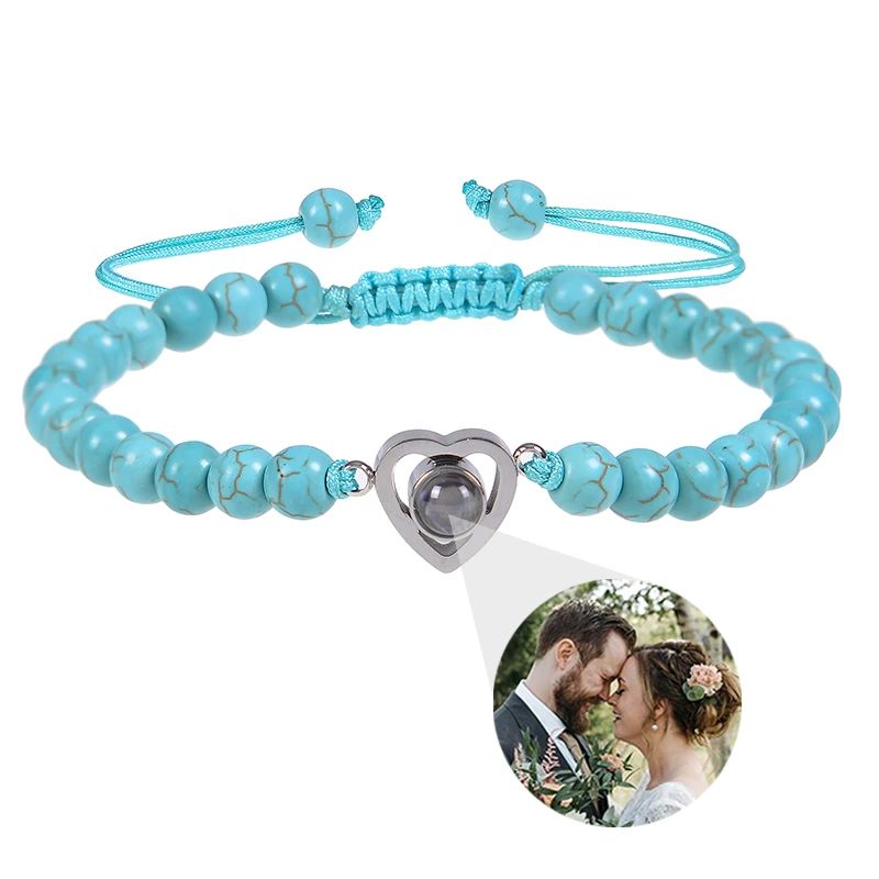 Personalisiertes Armband mit Bild im Inneren, Projektionsarmbänder mit Fotos, Bildarmband, personalisierte Erinnerungsgeschenke