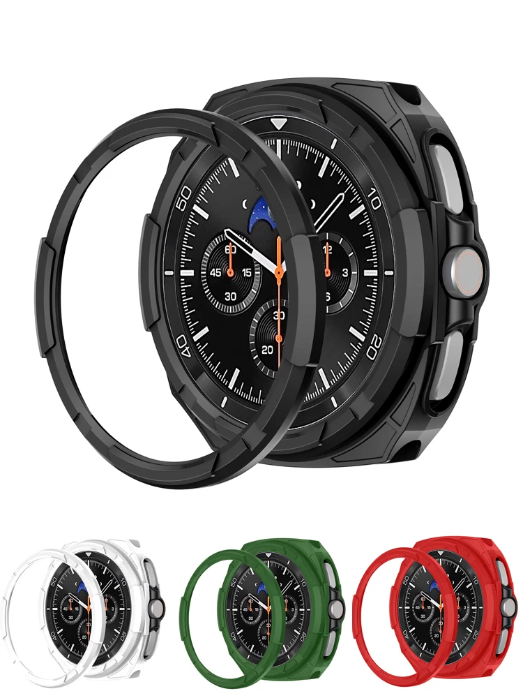 Lünettenring-Abdeckung für Samsung Galaxy Watch 8, klassisches Gehäuse, 46 mm Schutz, harte PC-Stoßstangenschale, Galaxy Watch 8, klassischer Schutz