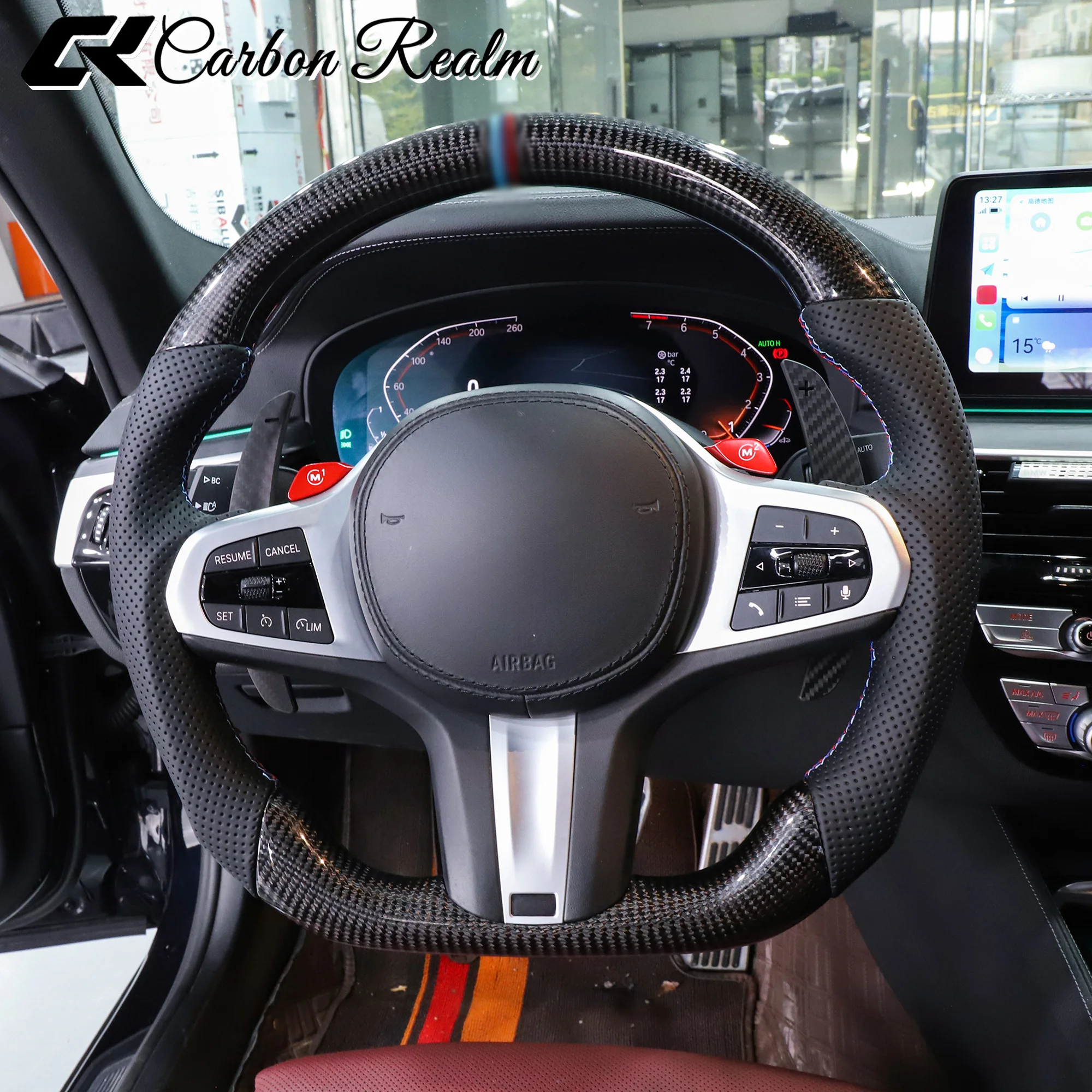 

Руль из настоящего карбона для BMW G20 G21 G28 F44 G42 G22 G23 G26 G29 M2 M3 M4 Z4 G87 G80 G81 G82 G83 2 3 4 серии