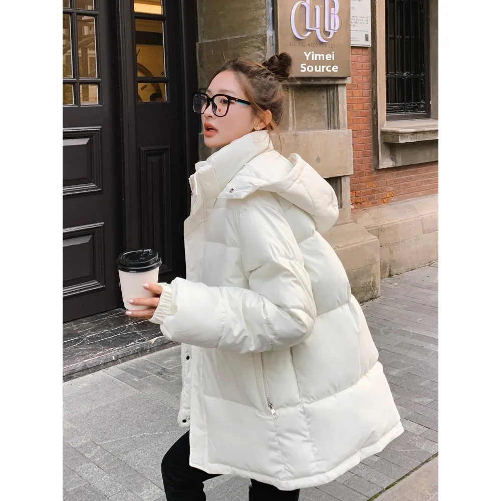 여성용 오트 퍼퍼 재킷, 티엔드 코튼 브레드 슬레 겨울 아우터웨어, 한국식 루즈핏, 내구성 있는 지퍼 클로저, 컬러