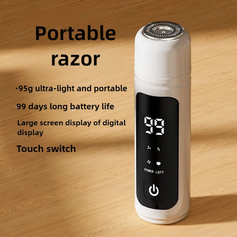 남성용 면도기 전기 면도기 미니 여행 휴대용 모델 USB 디지털 디스플레이 기능으로 충전 여성용 제모 면도기