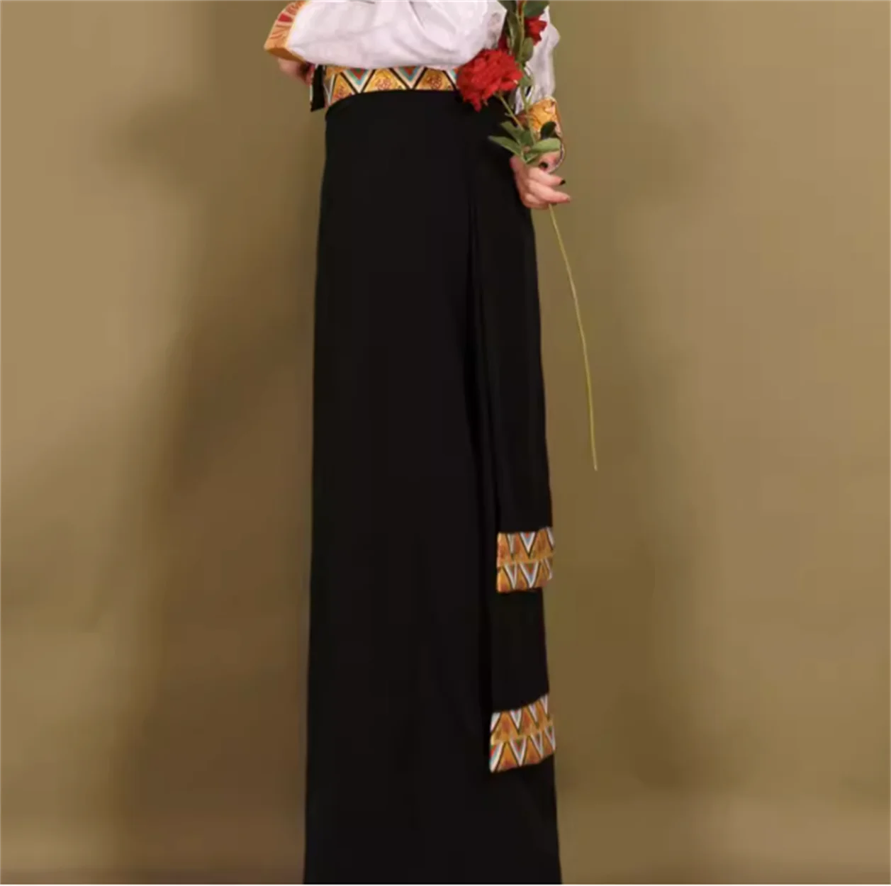 Tibetan midi skirt in summer