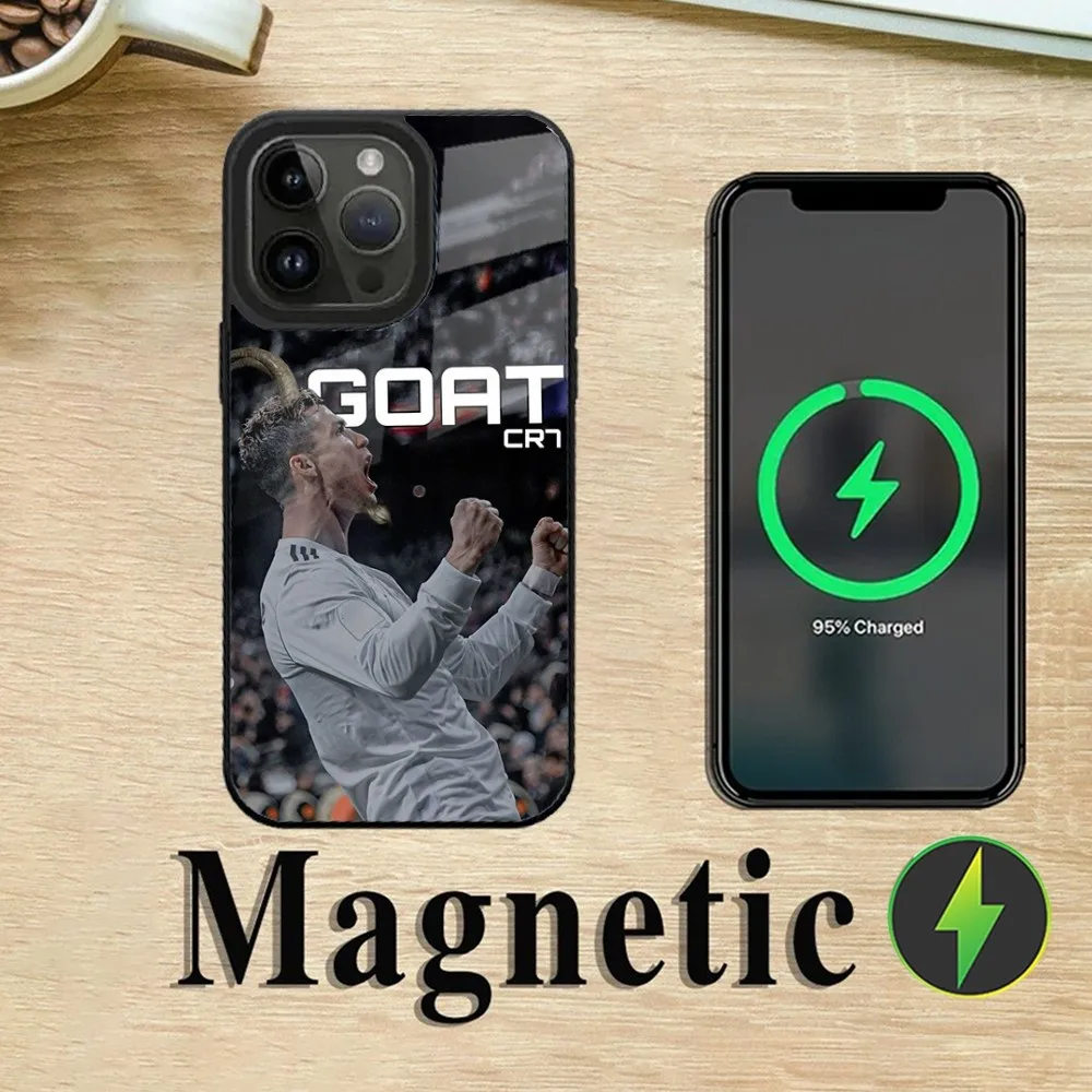 CR7 fotbal hvězda r-ronaldo-es(1) telefon pouzdro pro iPhone 15, 14, 13, 12, 11, plus, pro, maxi mini magsafe magnetický bezdrátový nabíjení