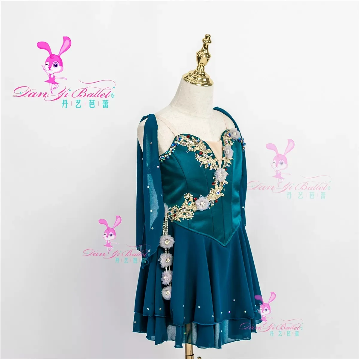 Danyi Ballet Green Cupid Angel Adult Children Competition dress performance dress Professional customization