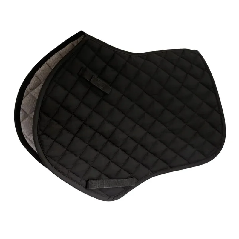 馬用鞍敷きセット 綿製 乗馬用 ウェスタン レーシング ジャンピング エンデュランス ブラック 競走馬用