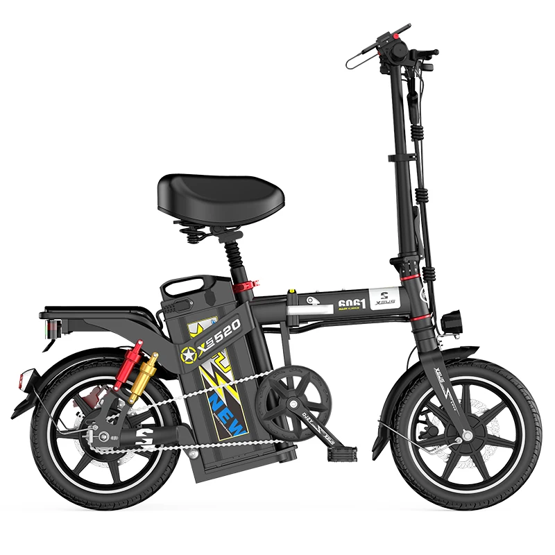 

Высокое качество, 14 дюймов, 8-50 Ач, 800 Вт, складной портативный электрический велосипед небольшого размера, литиевая батарея, складной туристический электронный велосипед