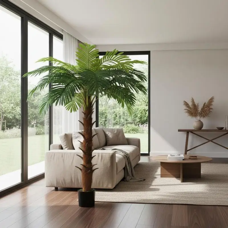 Sagavère artificiel enroulé en pot, 160 cm, vert