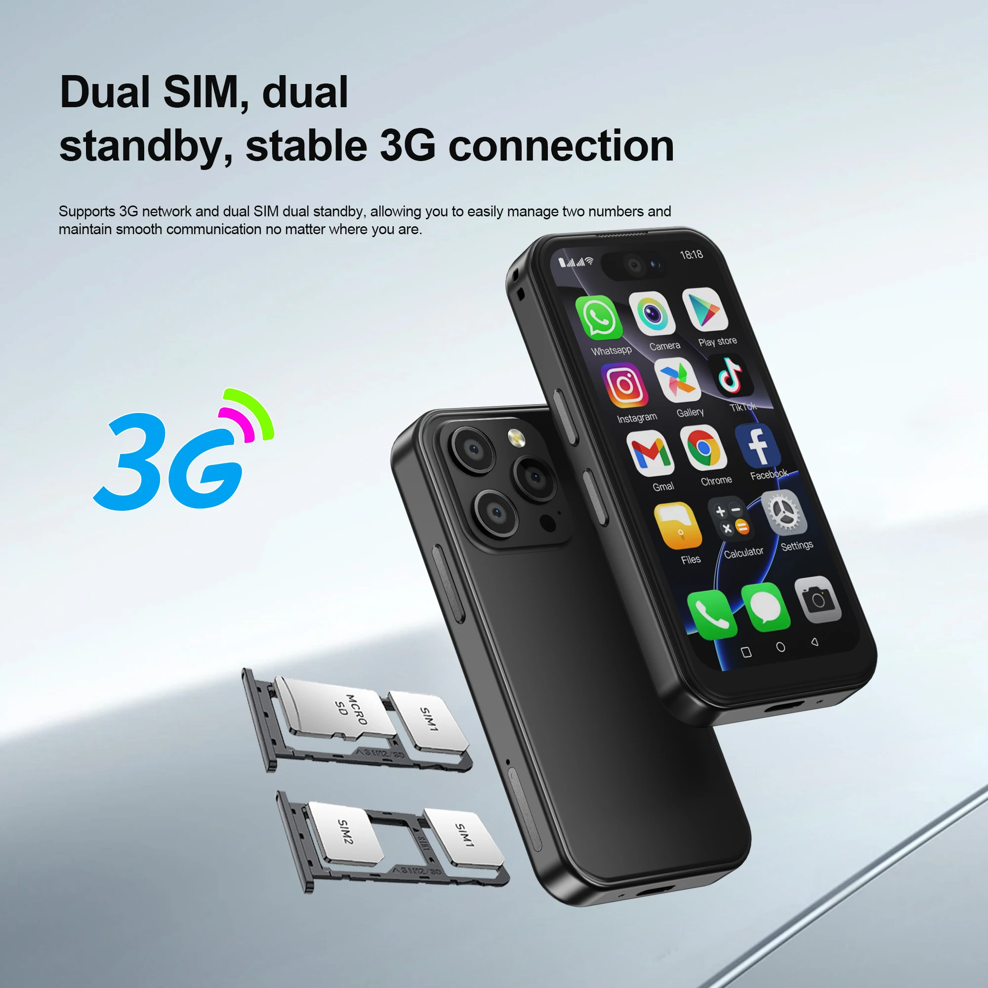 SERVO 16PRO Android Mini Smartphone 3.75" Display 3G Network Dual SIM Standby Play Store GPS 16GB ROM Super Cute Cellphone Cheap - Image 3