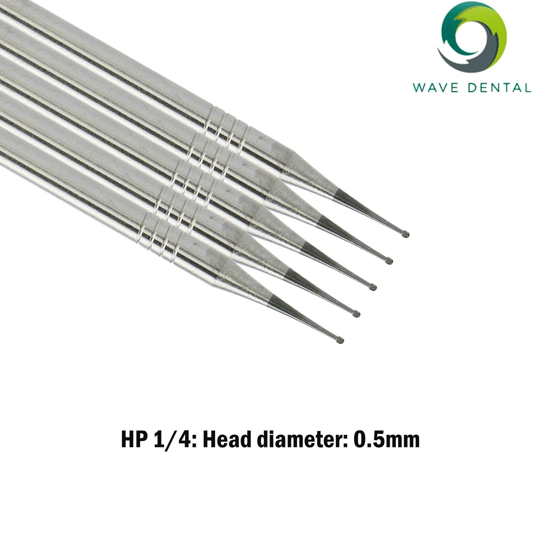 

Wave Dental Round Burs Length 44.5mm Long Straight Bur Low Speed 5pcs HP1/4