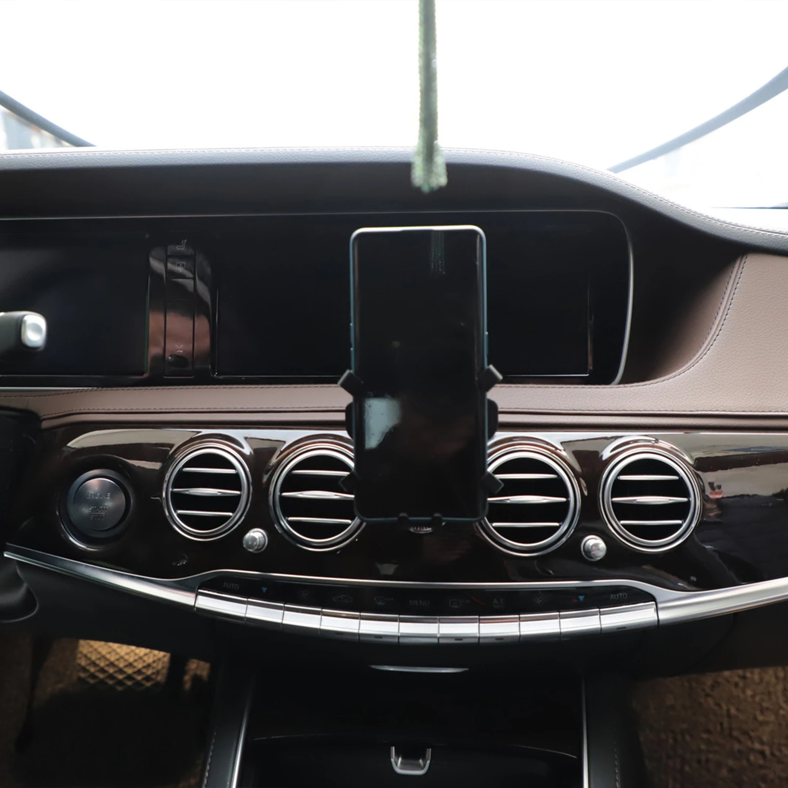ملحقات حامل الهاتف المحمول للسيارة لبنز S Class W222 2014 ~ 2020 GPS قوس الملاحة حامل السيارات