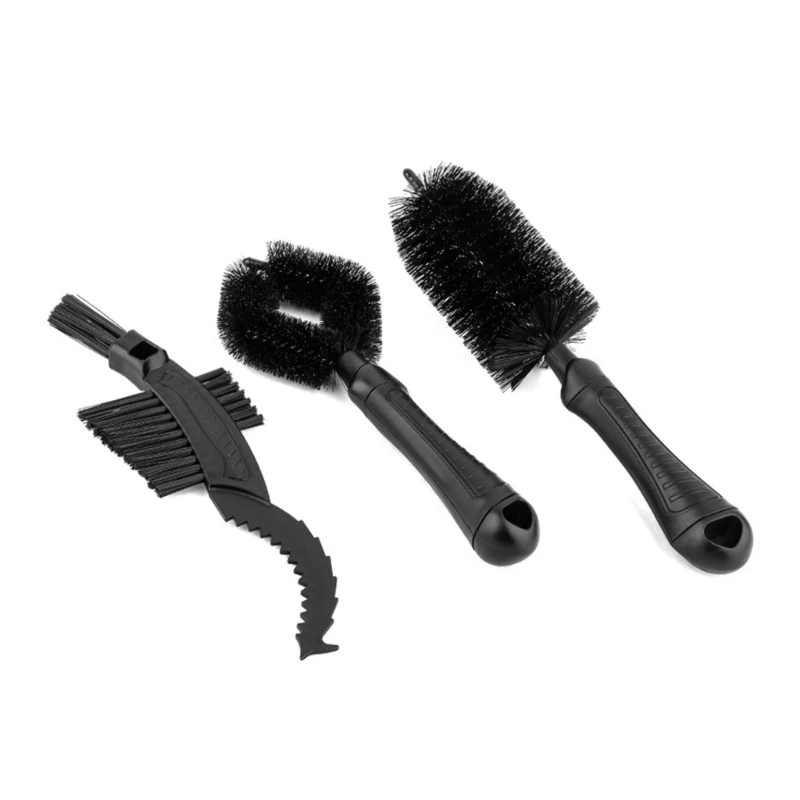 3Pcs Bicycles Cleaning Brush Chain Scrubber Tool Portable Cycling Cleaning Brush Bicycles Tire Scrubber Chain Cleaner