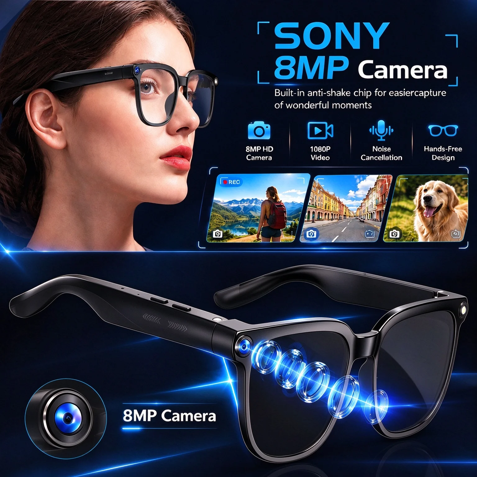 แว่นตาอัจฉริยะรุ่นใหม่ กล้อง 4 - Photography Videos Free บทวิจารณ์และราคา
